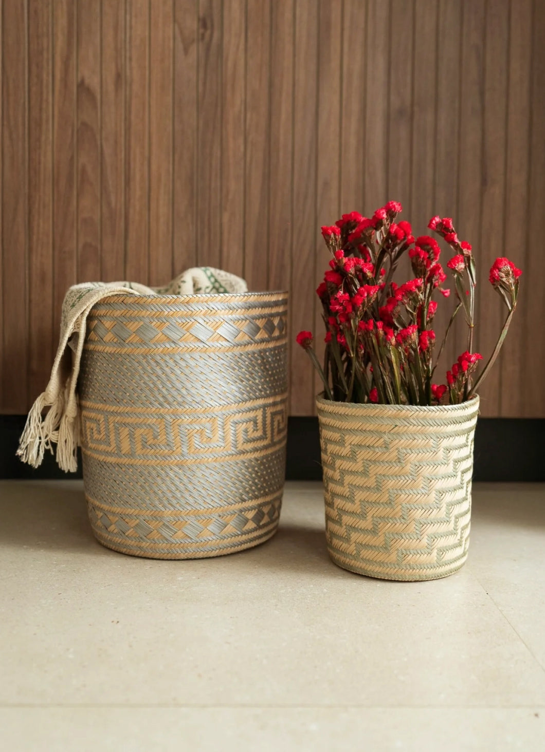 Cesta Llave Plateado
